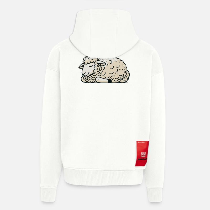 Schaf - Zip Hoodie - made by SPREAD - OFF WHITE