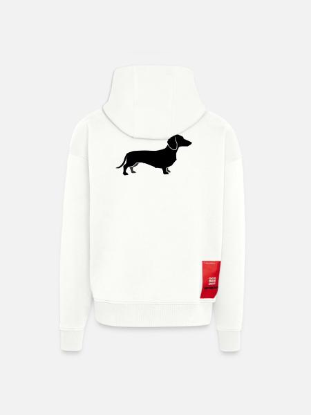 Dackel Hund Silhouette - Zip Hoodie - made by SPREAD - OFF WHITE