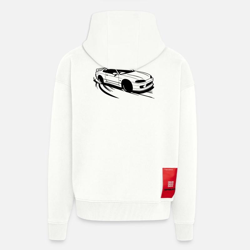 Drifting - Zip Hoodie - made by SPREAD - OFF WHITE