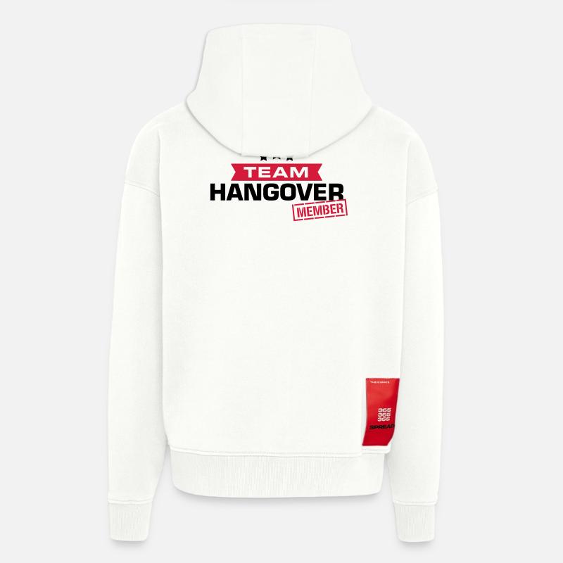 hangover team - Zip Hoodie - made by SPREAD - OFF WHITE