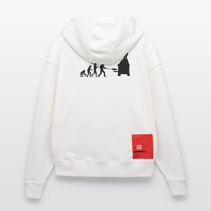 Evolution Pizza Bäcker Zip Hoodie - made by SPREAD