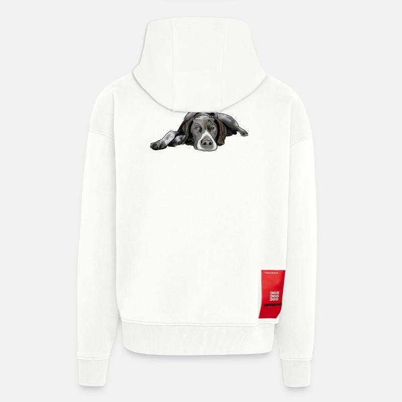 Pointer Deutsch Kurzhaar - Zip Hoodie - made by SPREAD - OFF WHITE