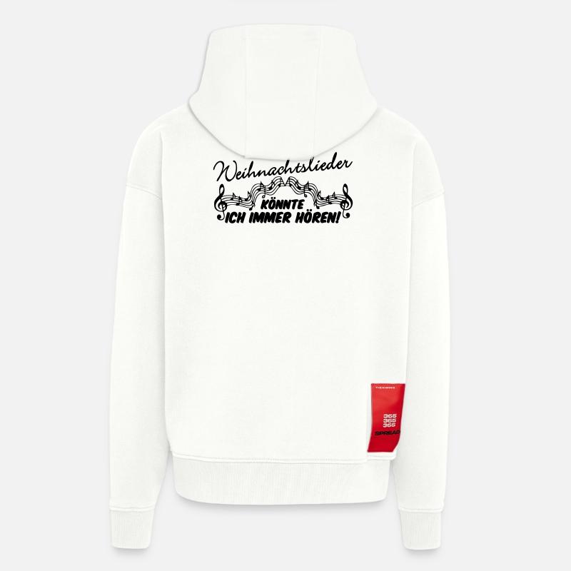 Weihnachtslieder Weihnachten Spruch Geschenk - Zip Hoodie - made by SPREAD - OFF WHITE