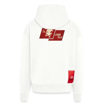 Lenin is alive - Zip Hoodie - made by SPREAD - OFF WHITE - Back