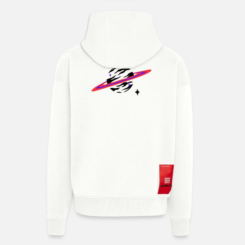 Mitternachtsumlaufbahn - Zip Hoodie - made by SPREAD - OFF WHITE