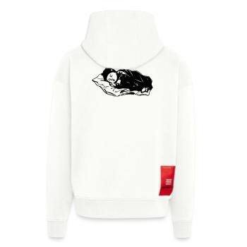 Bébé qui dort  - Veste à capuche bio épaisse oversize fabriqué en UE - OFF WHITE - Dos
