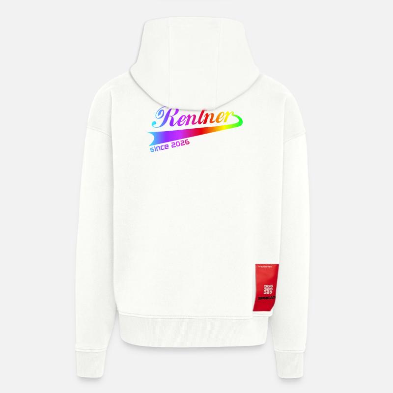 Pull de retraité retraite 2026, casquette - Veste à capuche bio épaisse oversize fabriqué en UE - OFF WHITE