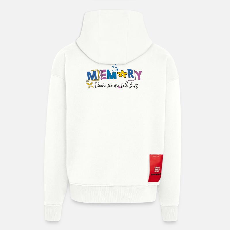 Memory schön war die Zeit - Zip Hoodie - made by SPREAD - OFF WHITE