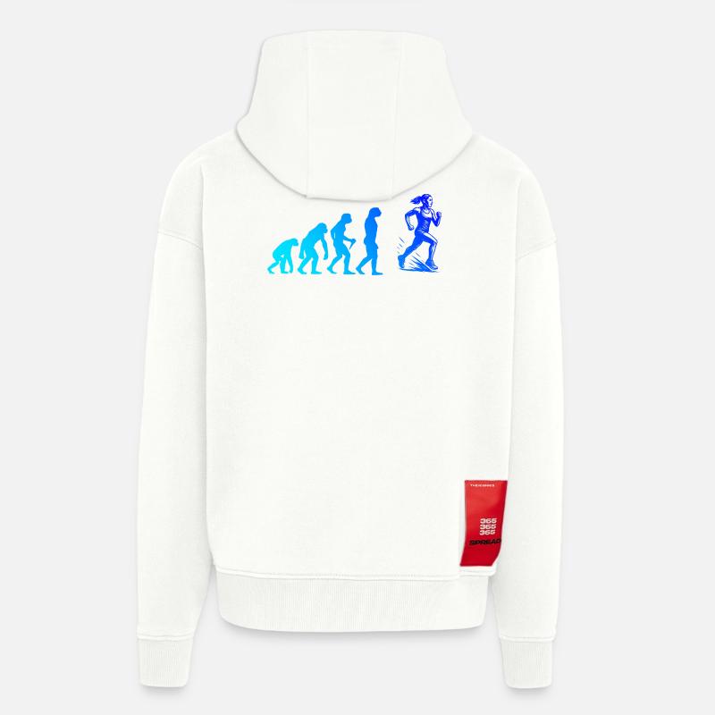 Déclaration directe - Veste à capuche bio épaisse oversize fabriqué en UE - OFF WHITE