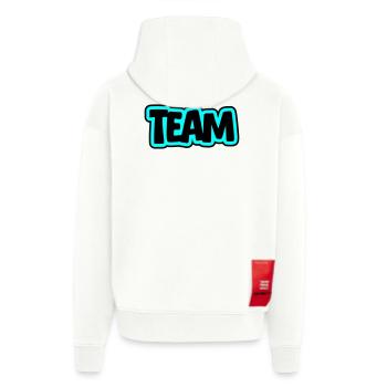 Team Schriftzug - Zip Hoodie - made by SPREAD - OFF WHITE - Hinten