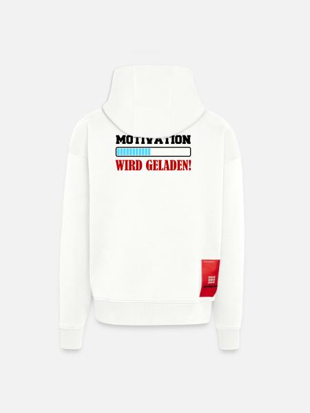 motivation_wird_geladen- - Zip Hoodie - made by SPREAD - OFF WHITE