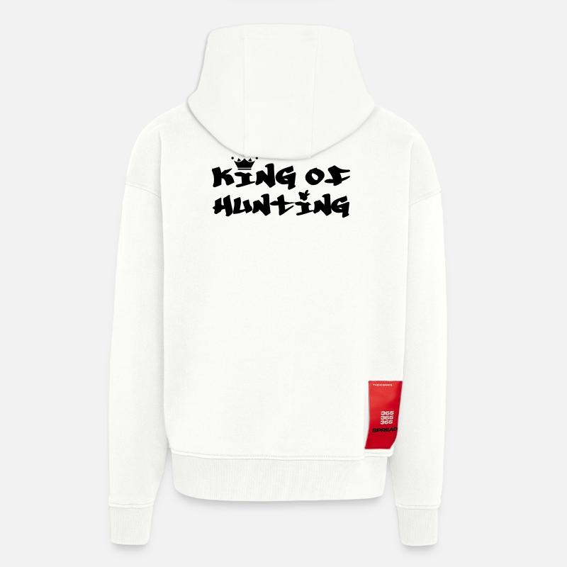 Der König der Jäger – Jagd - Zip Hoodie - made by SPREAD - OFF WHITE
