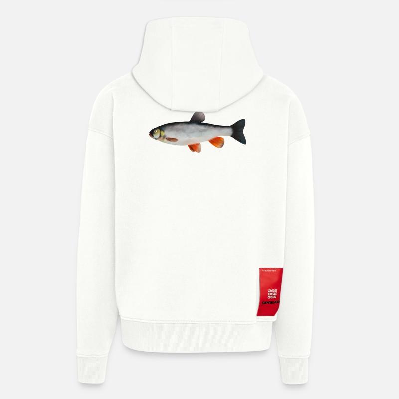 Dobel - Veste à capuche bio épaisse oversize fabriqué en UE - OFF WHITE