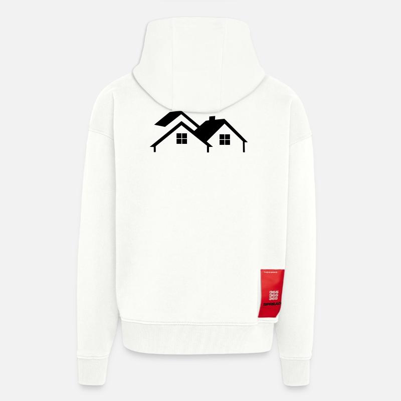 Hauslogo einfach - Zip Hoodie - made by SPREAD - OFF WHITE