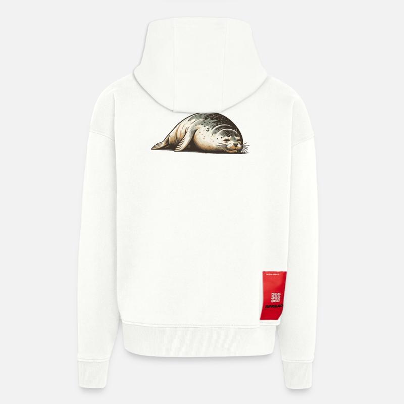 Robbe - Zip Hoodie - made by SPREAD - OFF WHITE