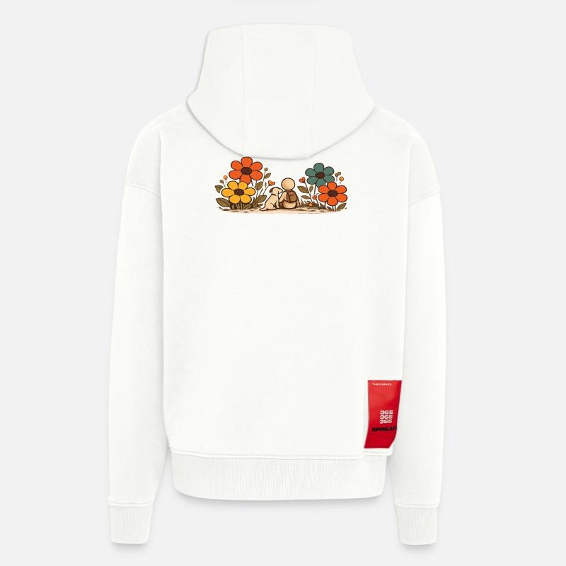 Der kleine Gedanke | Beste Freunde - Zip Hoodie - made by SPREAD - OFF WHITE