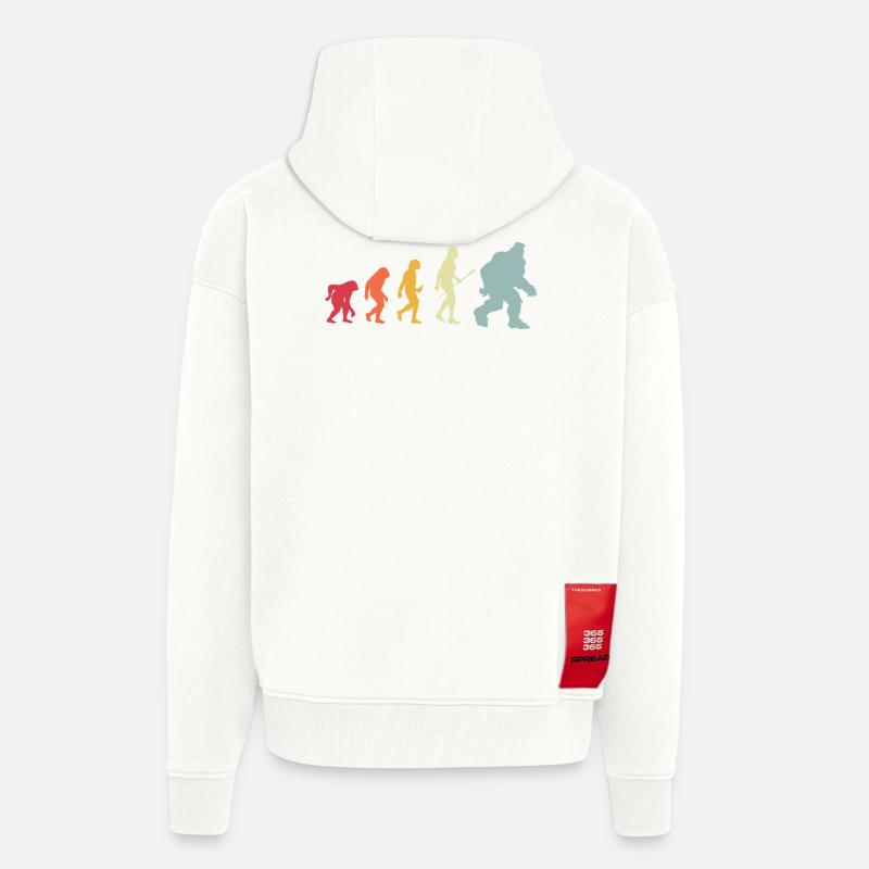 bigfoot_Evolution_4 - Veste à capuche bio épaisse oversize fabriqué en UE - OFF WHITE