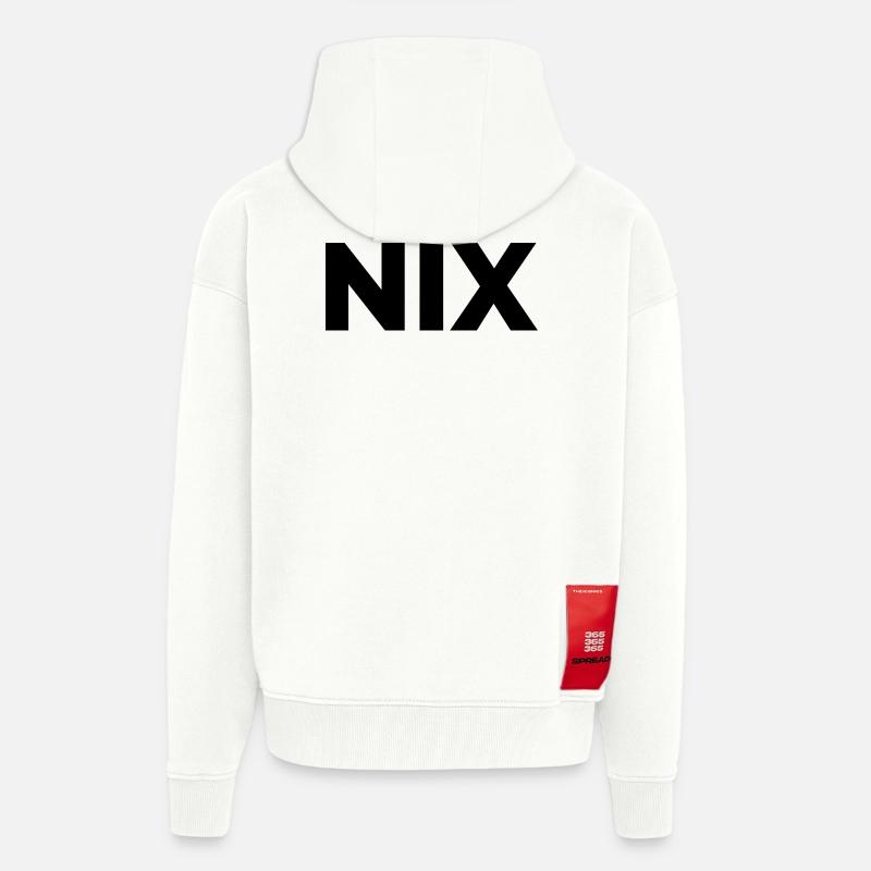 Nix - einfach nichts | Garnichts | Geschenk - Zip Hoodie - made by SPREAD - OFF WHITE