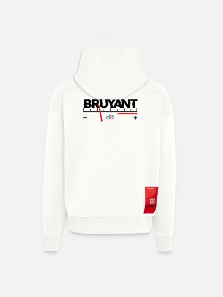 Bruyant - Veste à capuche bio épaisse oversize fabriqué en UE - OFF WHITE
