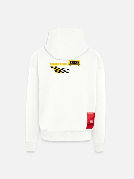 Taxi driver - Zip Hoodie - made by SPREAD - OFF WHITE