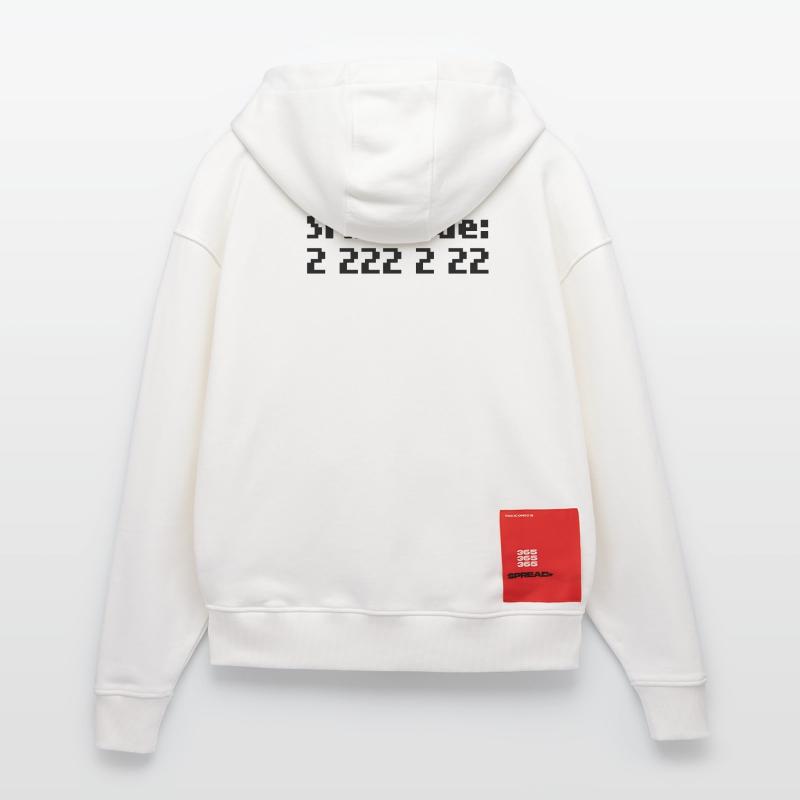 sms-code 2 222 2 22 Zip Hoodie - made by SPREAD