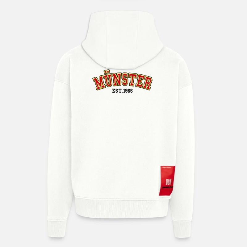 Münster Est. 1966 - Zip Hoodie - made by SPREAD - OFF WHITE