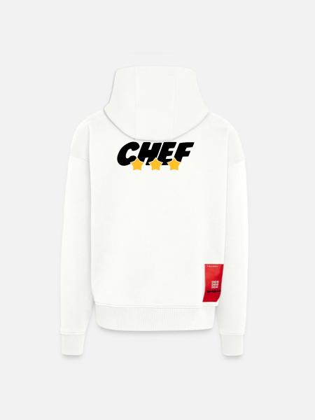 Chef cooking - Veste à capuche bio épaisse oversize fabriqué en UE - OFF WHITE