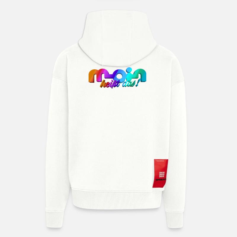 Moin heisst das! - Zip Hoodie - made by SPREAD - OFF WHITE