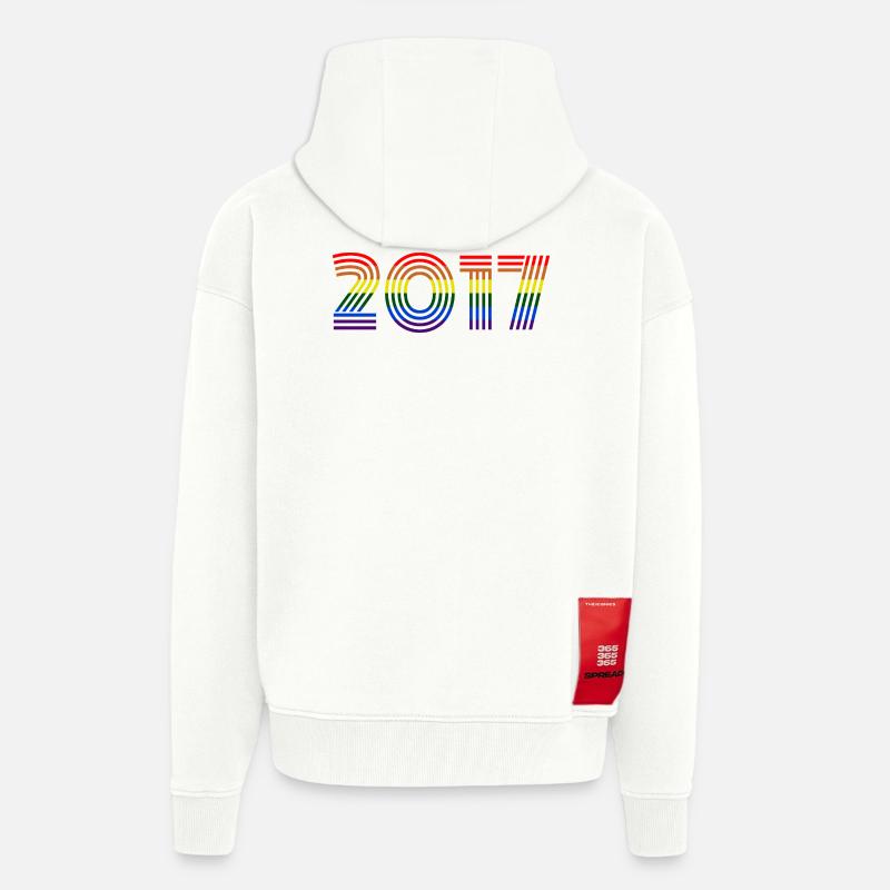 2017 - Veste à capuche bio épaisse oversize fabriqué en UE - OFF WHITE