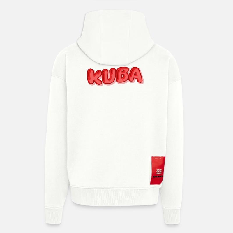 Comic Cuba - Zip Hoodie - made by SPREAD - OFF WHITE