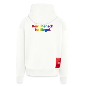 Rainbow Botschaft Kleidung - Zip Hoodie - made by SPREAD - OFF WHITE - Hinten