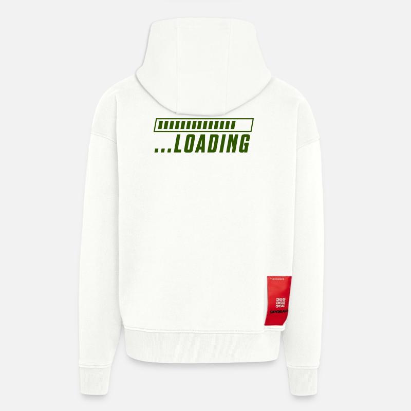 Loading - Zip Hoodie - made by SPREAD - OFF WHITE
