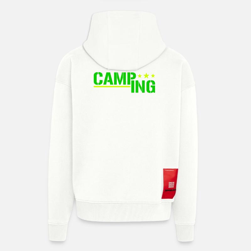Camping - Zip Hoodie - made by SPREAD - OFF WHITE