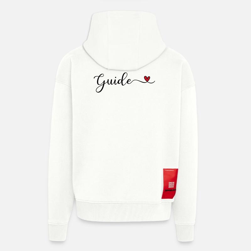 Guide - Veste à capuche bio épaisse oversize fabriqué en UE - OFF WHITE