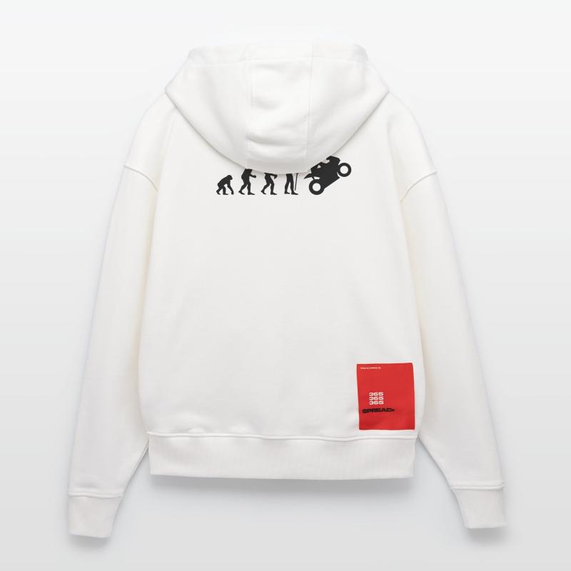 evolution_biker Veste à capuche bio épaisse oversize fabriqué en UE