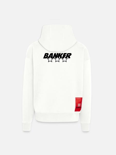 Banker - Bank - Zip Hoodie - made by SPREAD - OFF WHITE