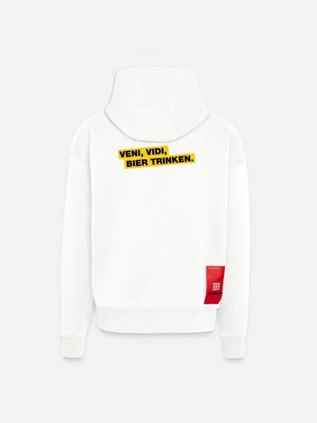 Veni, Vidi, Bier trinken - Zip Hoodie - made by SPREAD - OFF WHITE