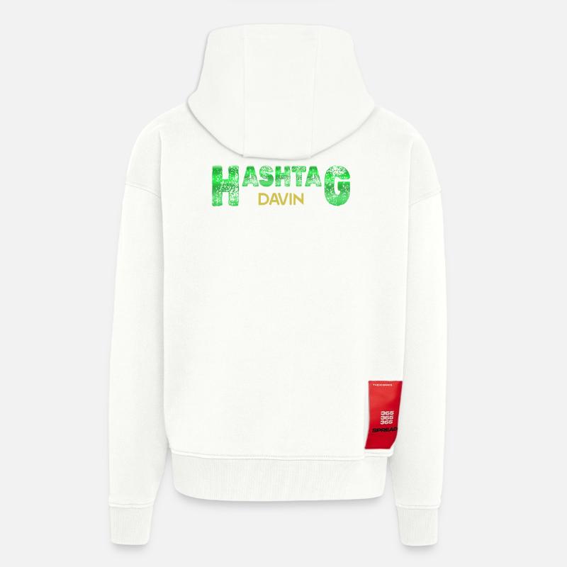 Davin Davin - Veste à capuche bio épaisse oversize fabriqué en UE - OFF WHITE