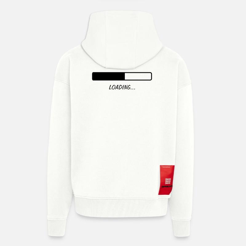 Loading... - Veste à capuche bio épaisse oversize fabriqué en UE - OFF WHITE