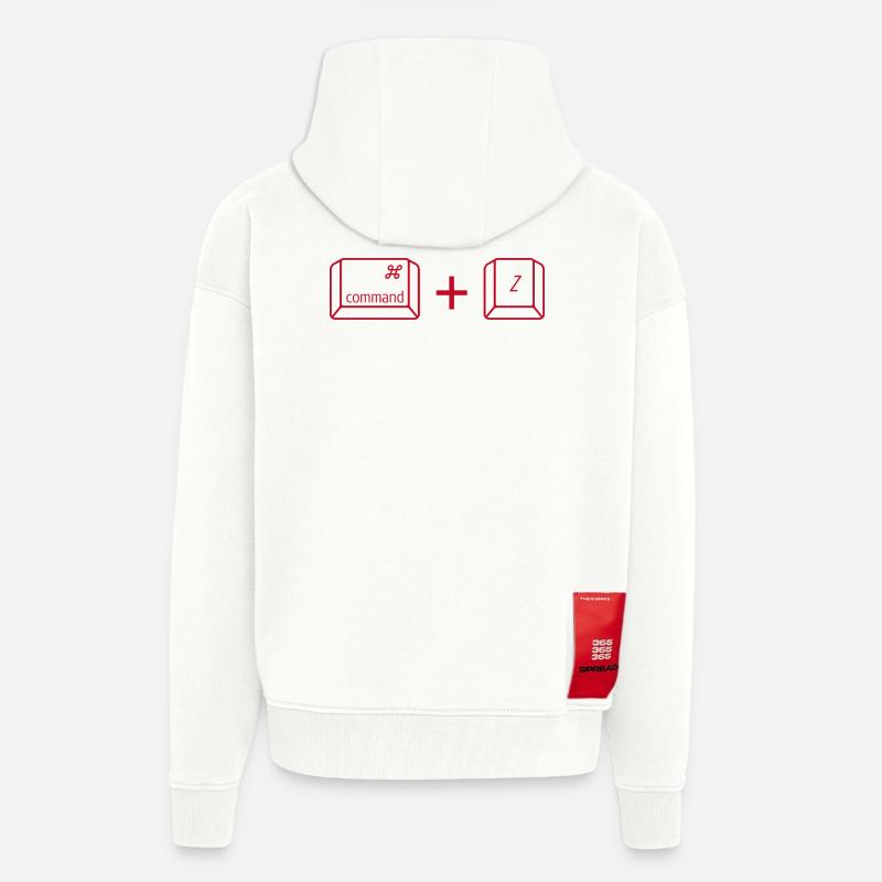 Command + Z - Zip Hoodie - made by SPREAD - OFF WHITE