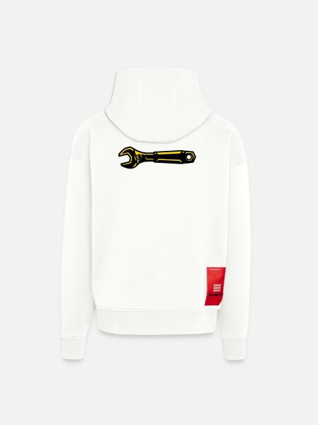 Wrench Tool Mechanic Screwdriver - Zip Hoodie - made by SPREAD - OFF WHITE