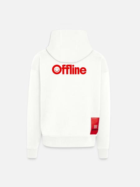 Offline - Zip Hoodie - made by SPREAD - OFF WHITE