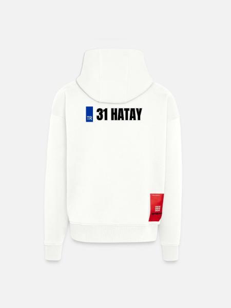 31 Hatay Kennzeichen | Türkisches Kennzeichen - Zip Hoodie - made by SPREAD - OFF WHITE