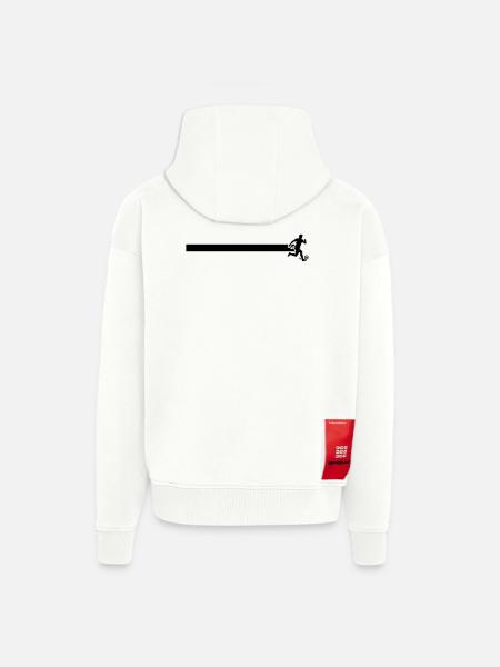 Footballer Line - Zip Hoodie - made by SPREAD - OFF WHITE