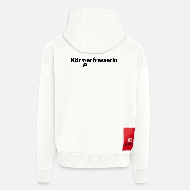 Vegetarierin - Zip Hoodie - made by SPREAD - OFF WHITE