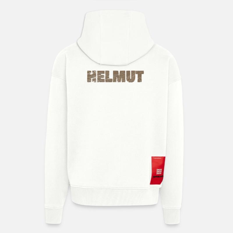 Gift for Helmut - Zip Hoodie - made by SPREAD - OFF WHITE