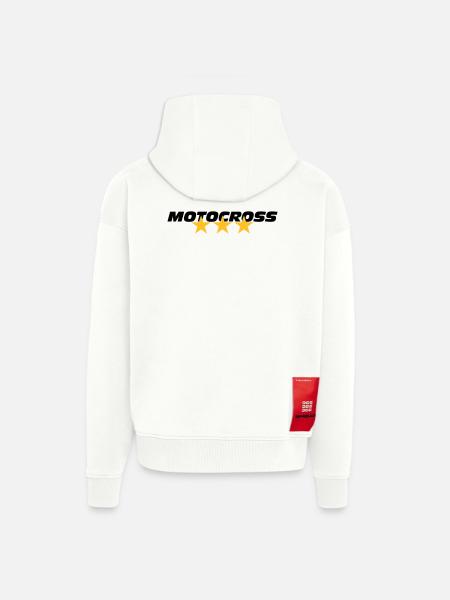 Motocross - Zip Hoodie - made by SPREAD - OFF WHITE