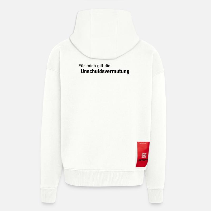 Unschuldsvermutung - Zip Hoodie - made by SPREAD - OFF WHITE