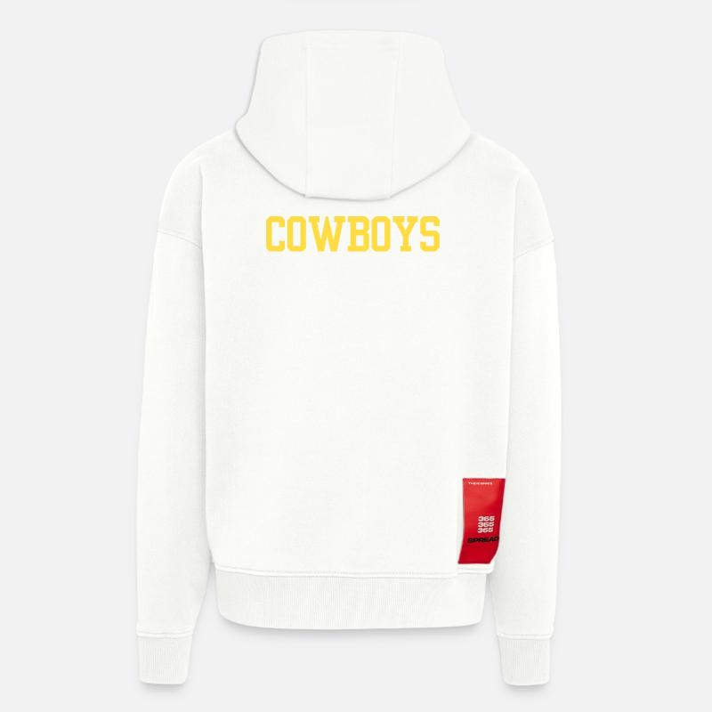Cowboys - Veste à capuche bio épaisse oversize fabriqué en UE - OFF WHITE