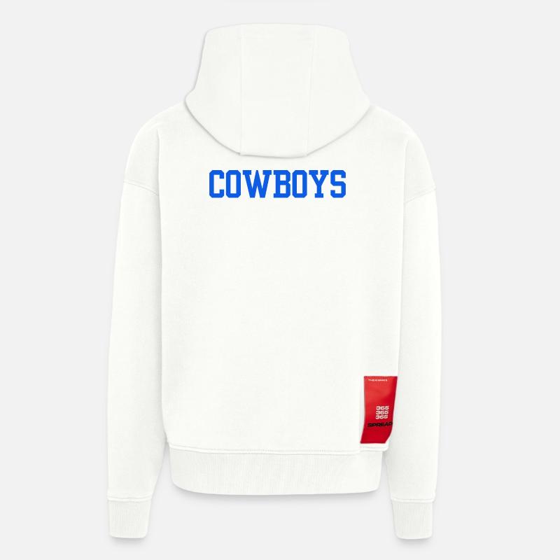 Cowboys - Veste à capuche bio épaisse oversize fabriqué en UE - OFF WHITE